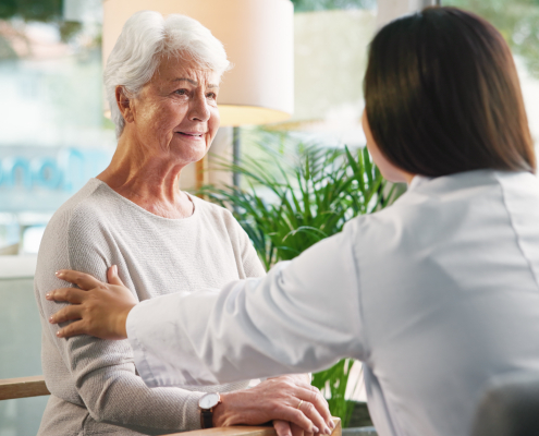 a caregiver giving a dementia care in garstang