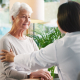 a caregiver giving a dementia care in garstang