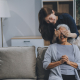 dementia care at home in Garstang - specialist carer supporting elderly person at home
