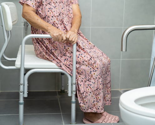 elderly bathing service near me in Blackburn carer supporting client at home