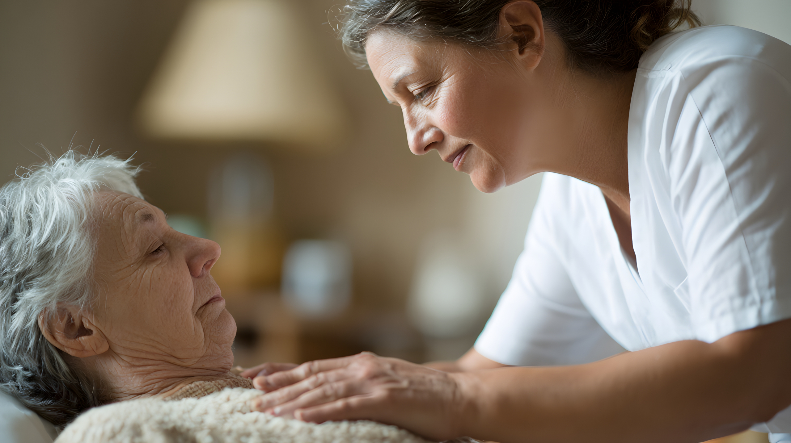 Caregiver providing holistic dementia care at home in Lancashire