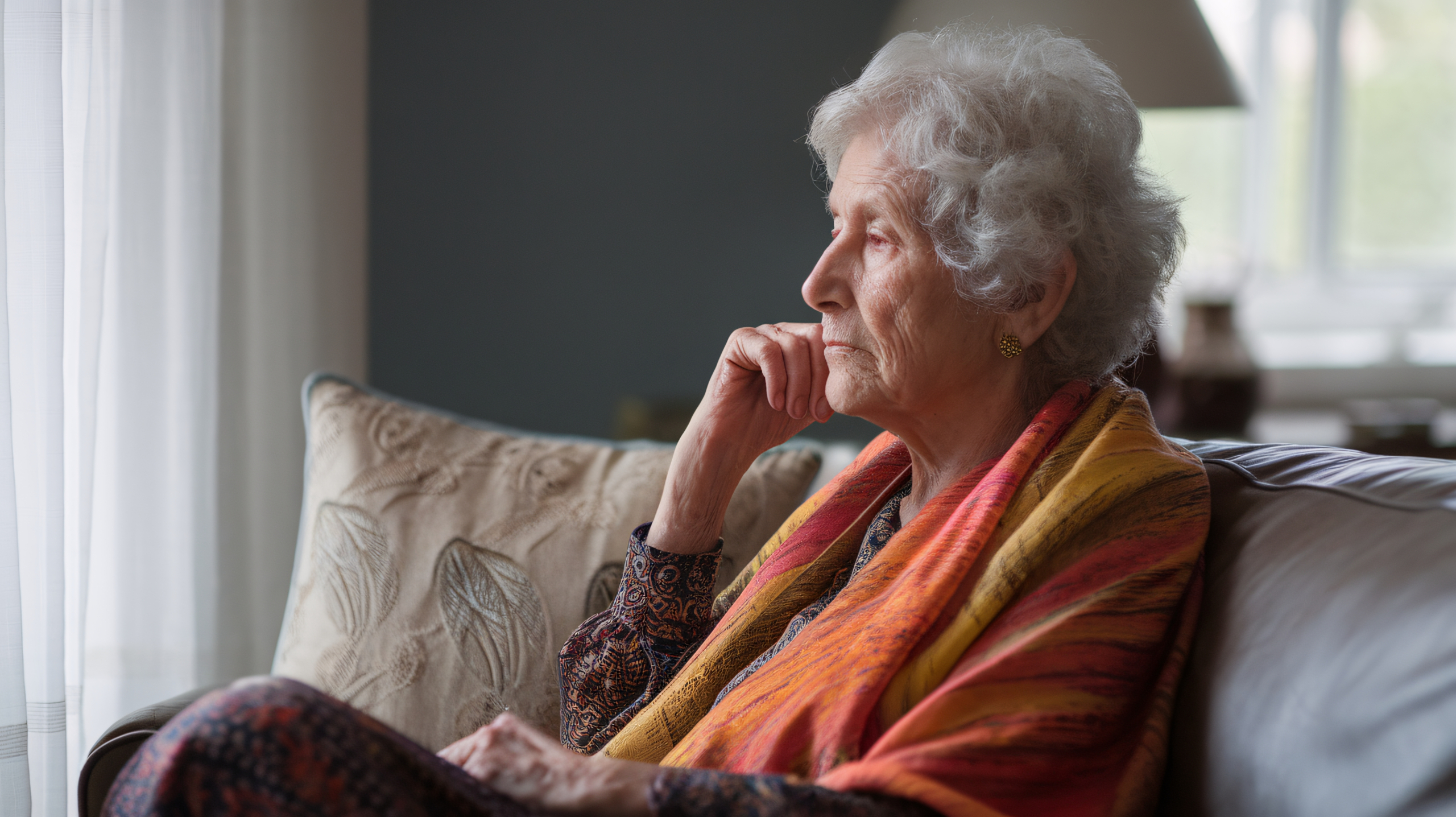 A carer and elderly client sharing a conversation during a companionship care in Longridge