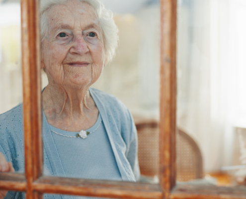 specialist dementia care homes in Garstang old woman in living room