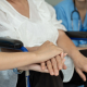 a care woman providing specialist dementia techniques