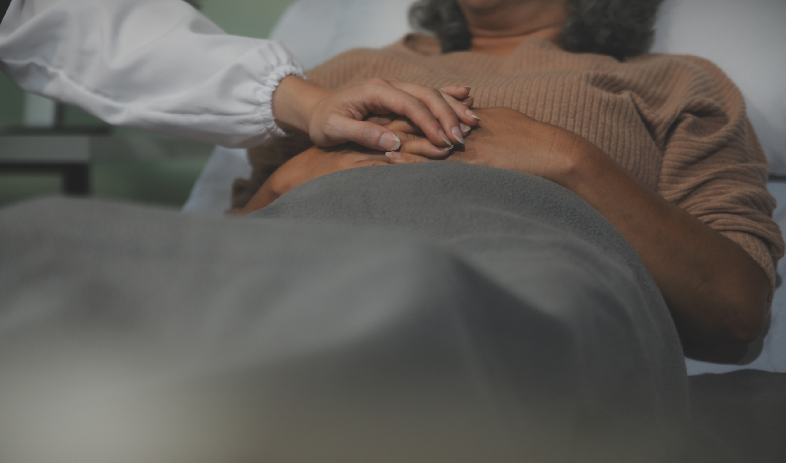 Cropped shot of a female nurse hold her senior patient's hand. G therapeutic-approach-to-dementia-care-shot-of-a-female-nurse-hold-her-senior-patient